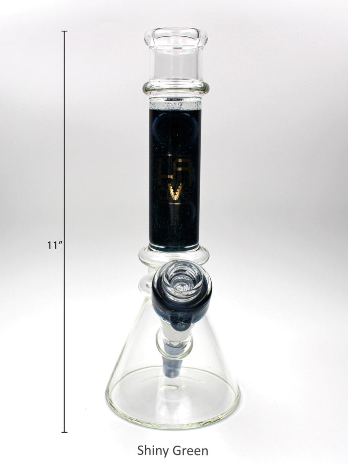 Krave Glass DNA Bong, Green Galaxy Dust
