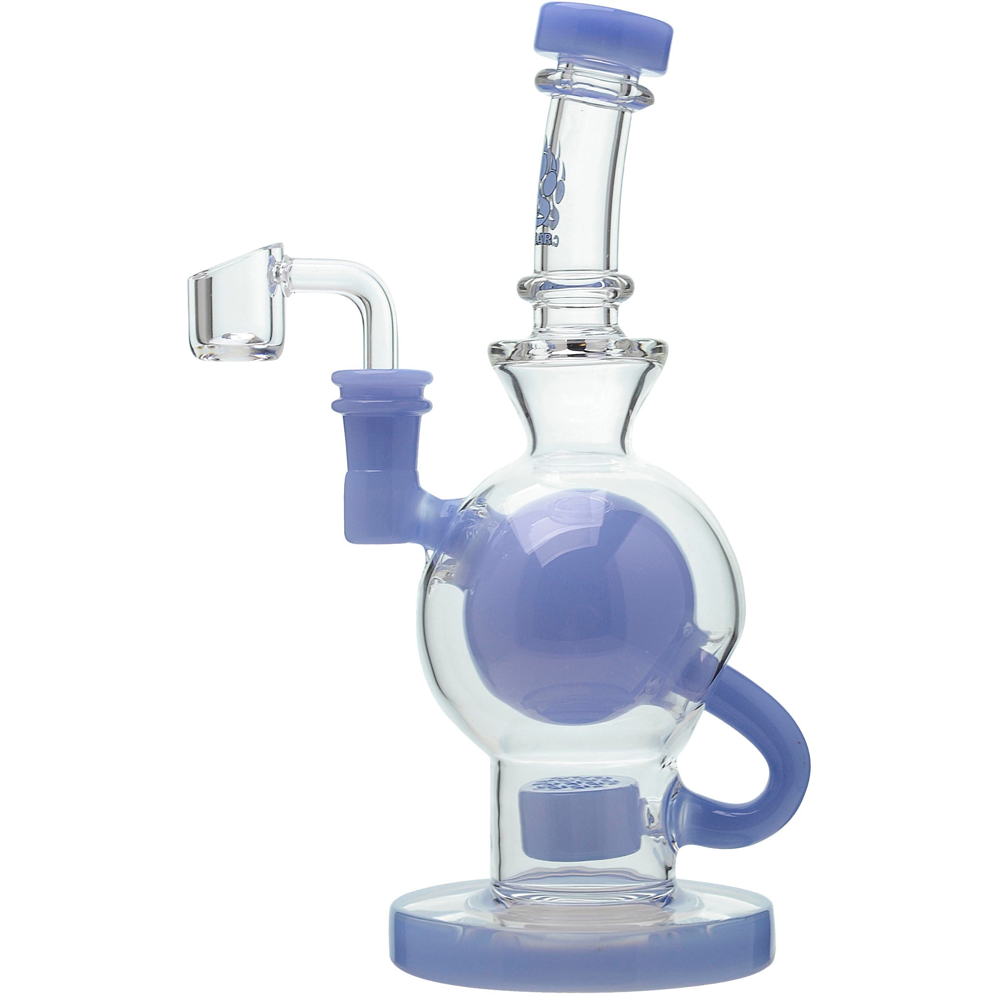 CaliBear Colored Ball Seed Of Life Recycler Rig