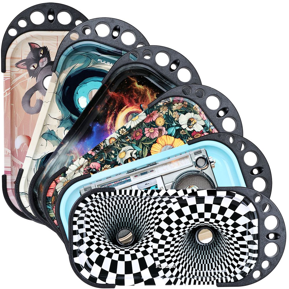 Pulsar Elevated Cone Rolling Tray Console | 9.25"x4.25" - Discreet Smoker