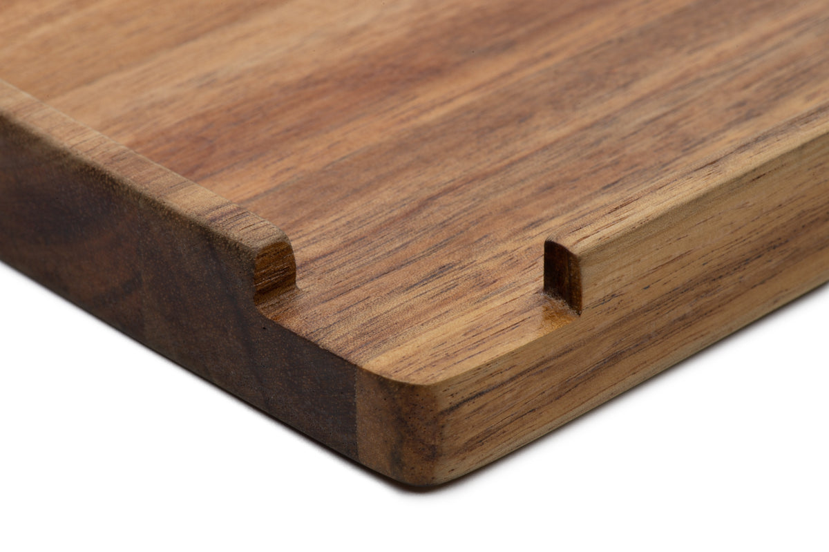 Ongrok Premium Natural Acacia Wood Tray | 9.5" x 9.5" - Discreet Smoker