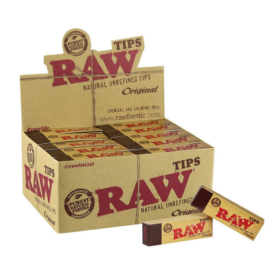 RAW Natural Unrefined Tips - Discreet Smoker