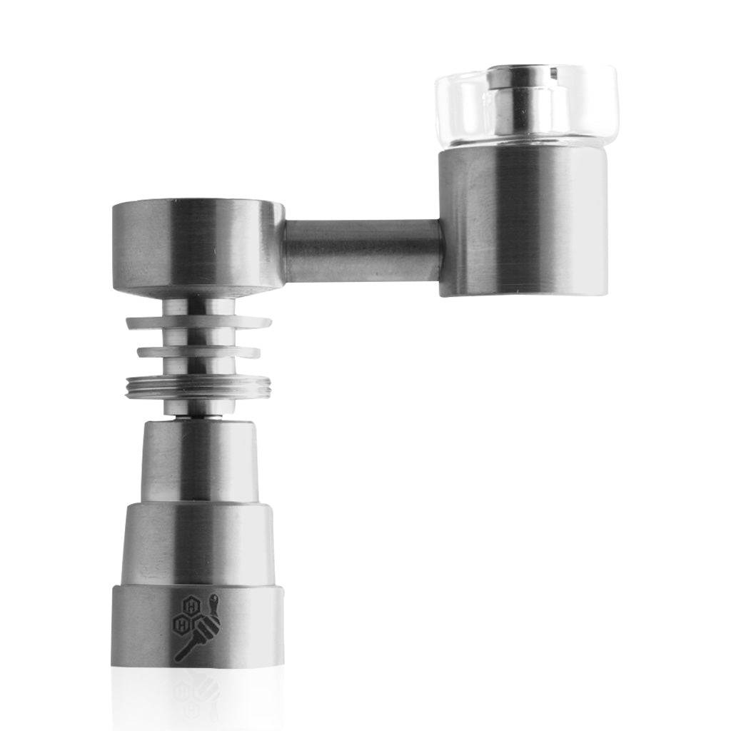 TITANIUM 4 IN 1 SIDECAR HYBRID BANGER DAB NAIL - Discreet Smoker