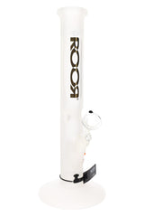 ROOR Frosted Straight Tube Bong – Ice Pinch – 5 mm – 14″ – 45 mm - Discreet Smoker