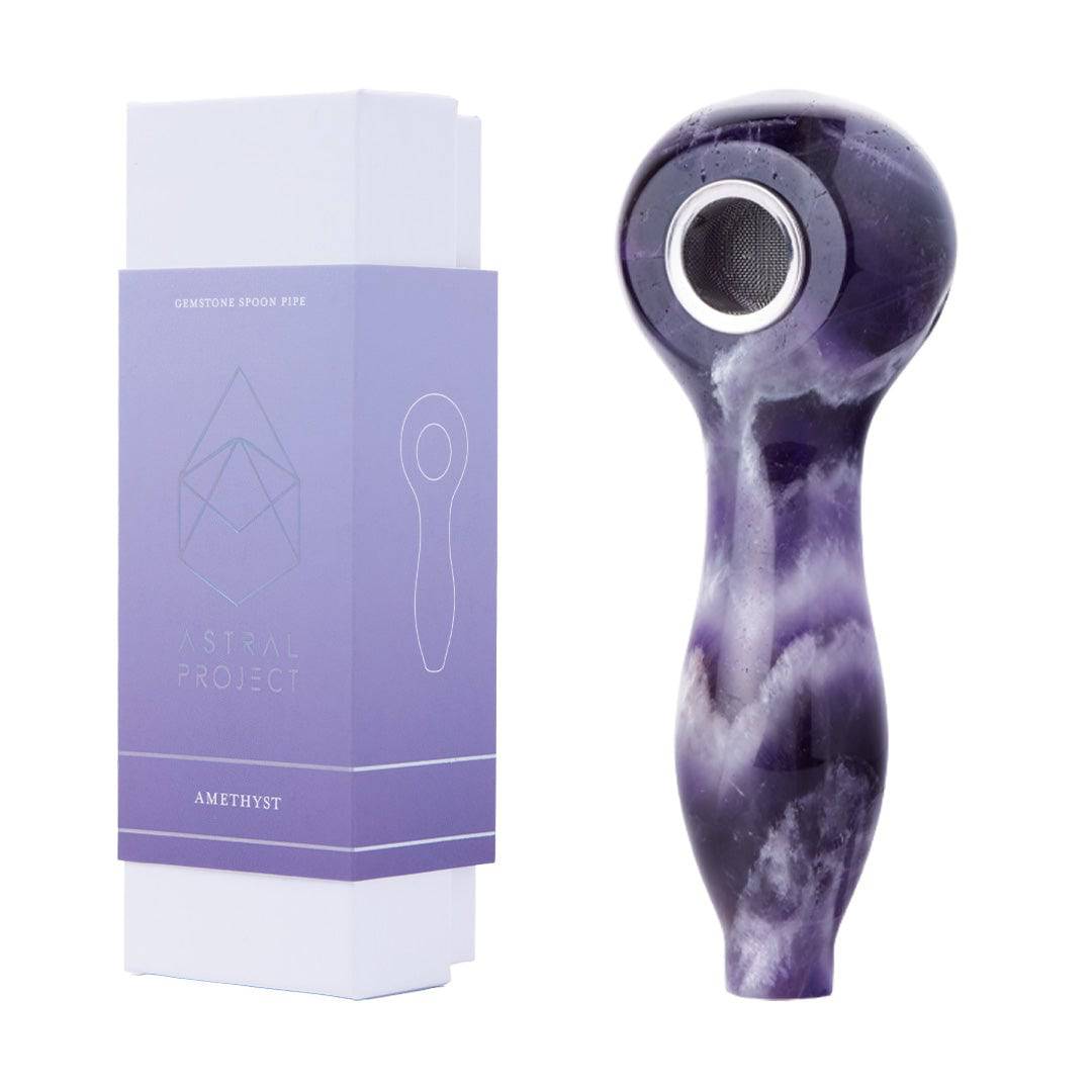 Astral Gemstone Spoon Pipes - Discreet Smoker