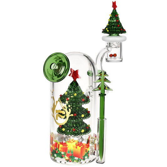 Pulsar Christmas Tree Glass Dab Rig Set - 5.75" / 14mm F - Discreet Smoker