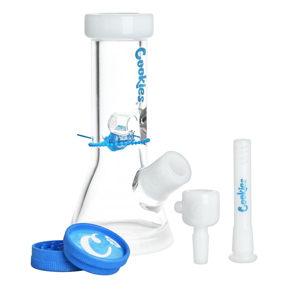 Cookies Mighty Mini Glass Beaker Water Pipe | 14mm F | 8" - Discreet Smoker