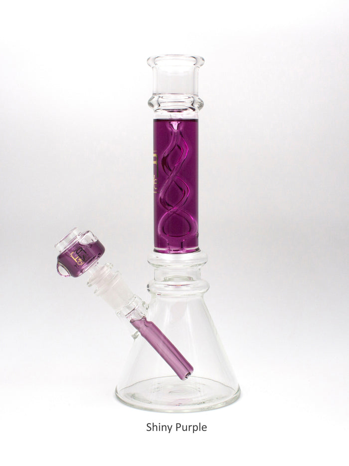 Krave Glass DNA Bong, Purple Galaxy Dust