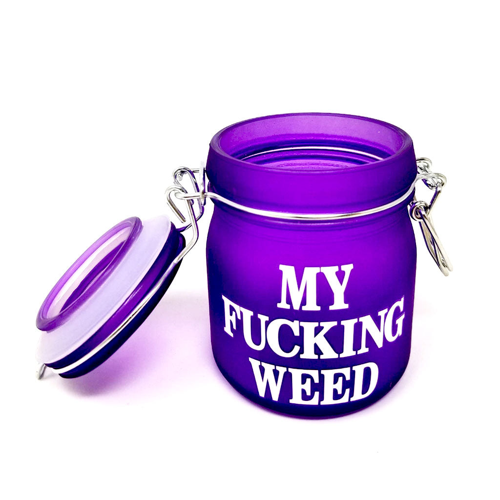 MY FUCKING WEED CLAMP LID STASH JAR - Discreet Smoker