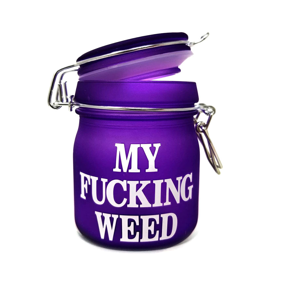 MY FUCKING WEED CLAMP LID STASH JAR - Discreet Smoker