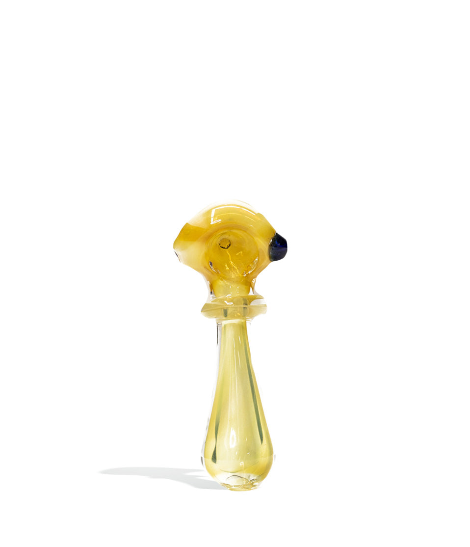 3 Inch Gold Rim Spoon Hand Pipe - Discreet Smoker