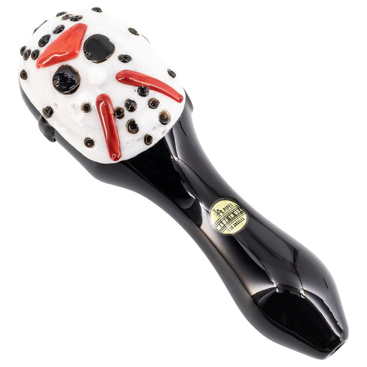 LA Pipes Jason Mask Killer Glass Pipe - Discreet Smoker