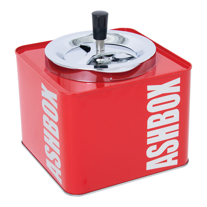 Fujima Ashbox Metal Spinning Ashtray | 7", Red
