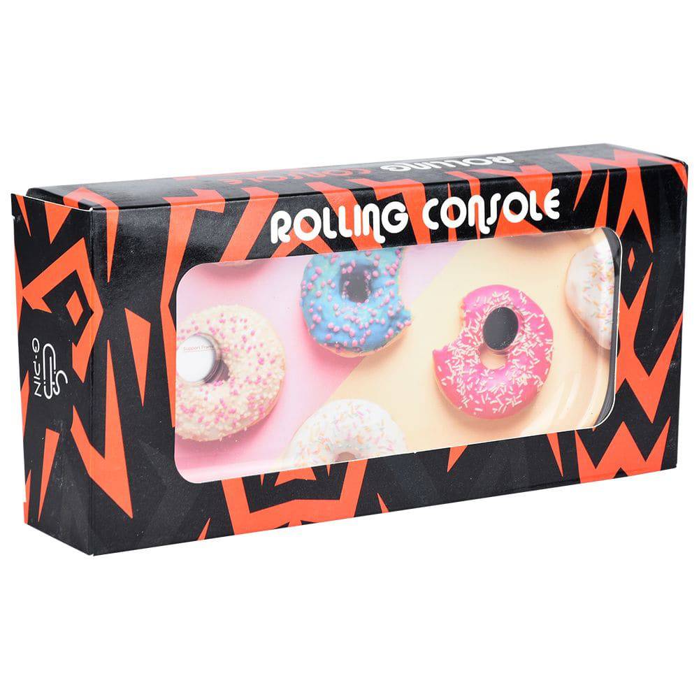 Elevated Metal Rolling Tray & Cone Loader Kit - Donut / 9.25"x 4.2" - Discreet Smoker