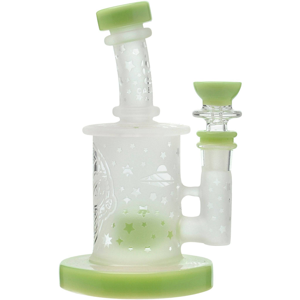Calibear Sandblasted Flower Of Life Mini Can Bong - Discreet Smoker