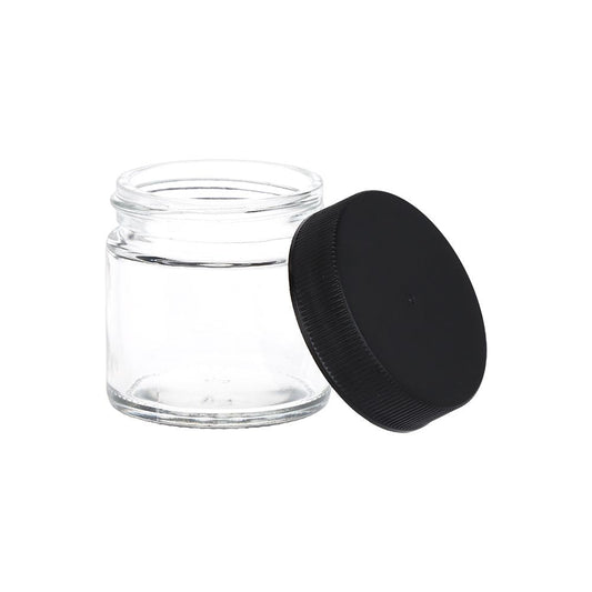 Clear Screw-Top Jar - 1.7" x 1.7"/ X-Small - Discreet Smoker