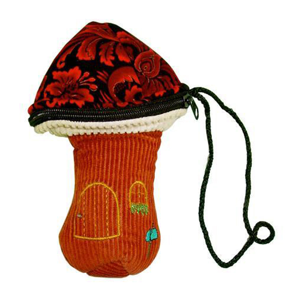 ThreadHeads Corduroy Mushroom Padded Pouch - Discreet Smoker