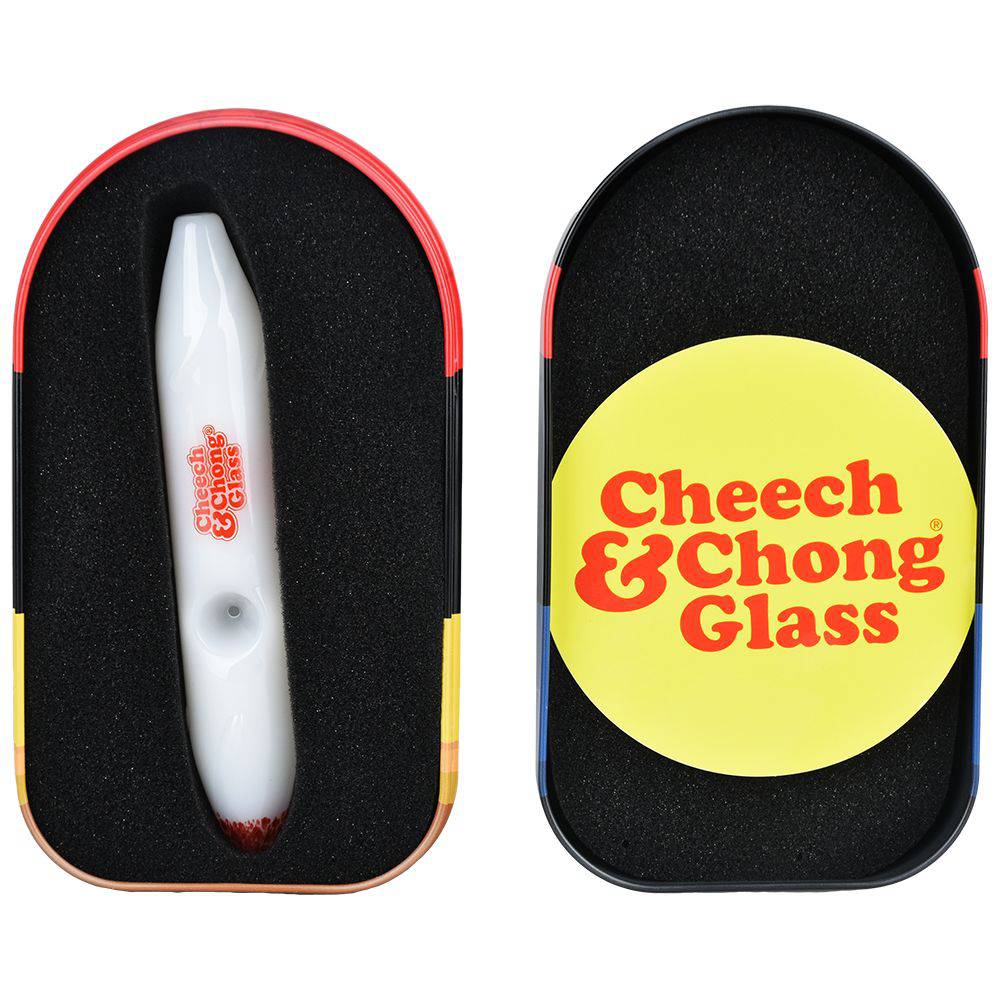 Cheech & Chong Joint Hand Pipe in Collectible Tin Case - 5.75" - Discreet Smoker