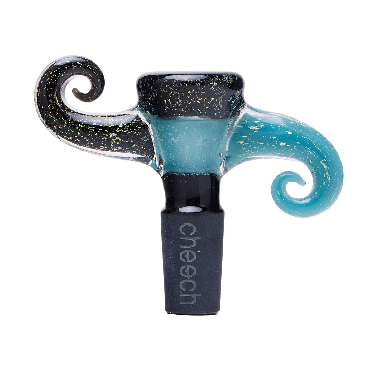 Cheech Glass 2" 14mm Dichro Horns Up and Down - Discreet Smoker