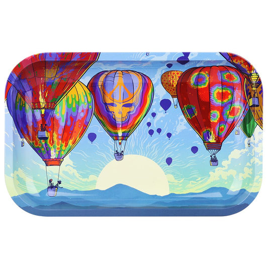 Grateful Dead x Pulsar Metal Rolling Tray - Hot Air / 11" x 7" - Discreet Smoker