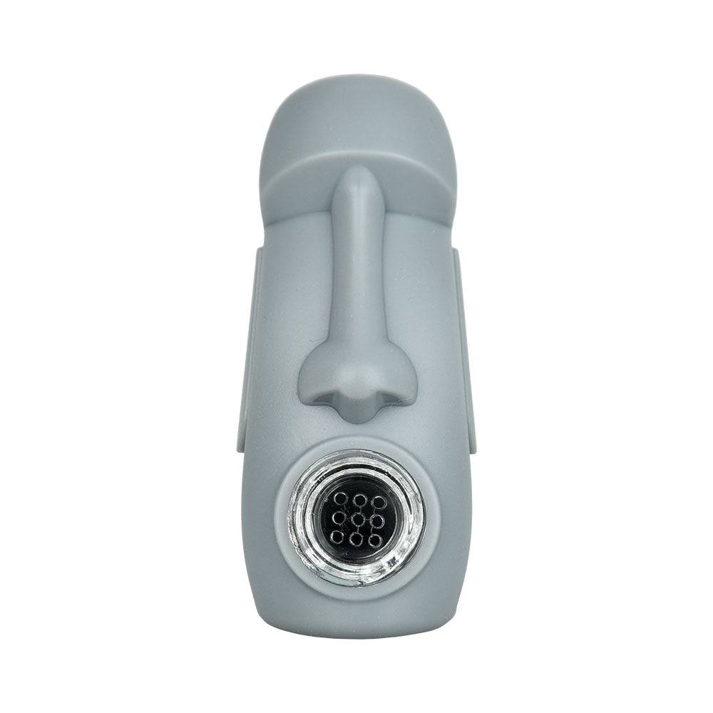 Stoned Head Statue Silicone Hand Pipe - 3.25" - Discreet Smoker