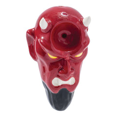 Wacky Bowlz Devil Ceramic Hand Pipe - 3.5" - Discreet Smoker