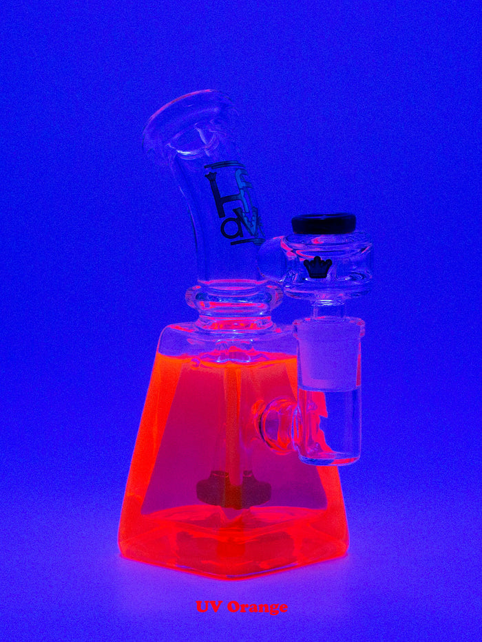 Krave Glass Giza Bong, UV Orange