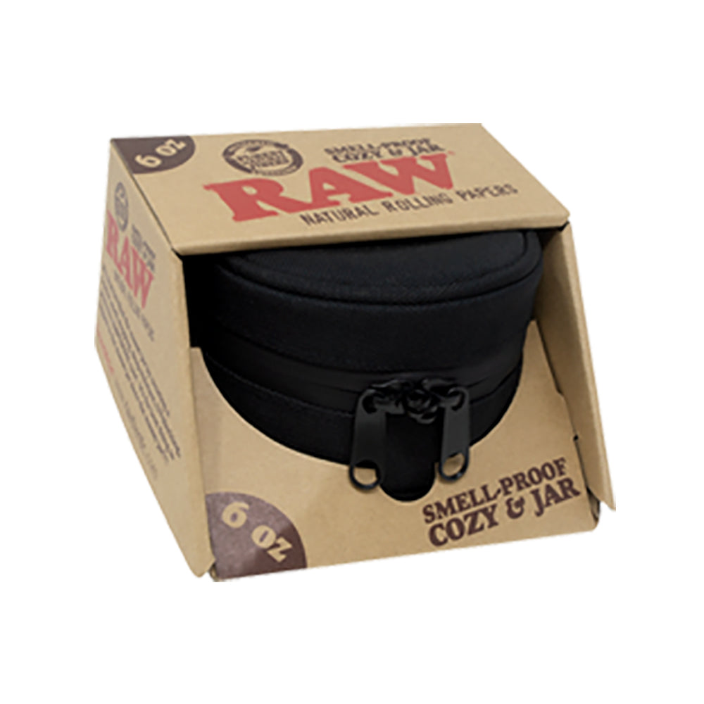 RAW Smell Proof Jar & Cozy w/ Lock - Discreet Smoker