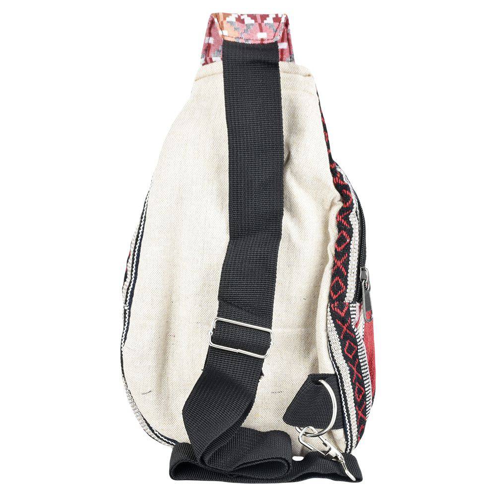 Threadheads Mushroom Patchwork Sling Bag - 9.5" x 8" - Discreet Smoker