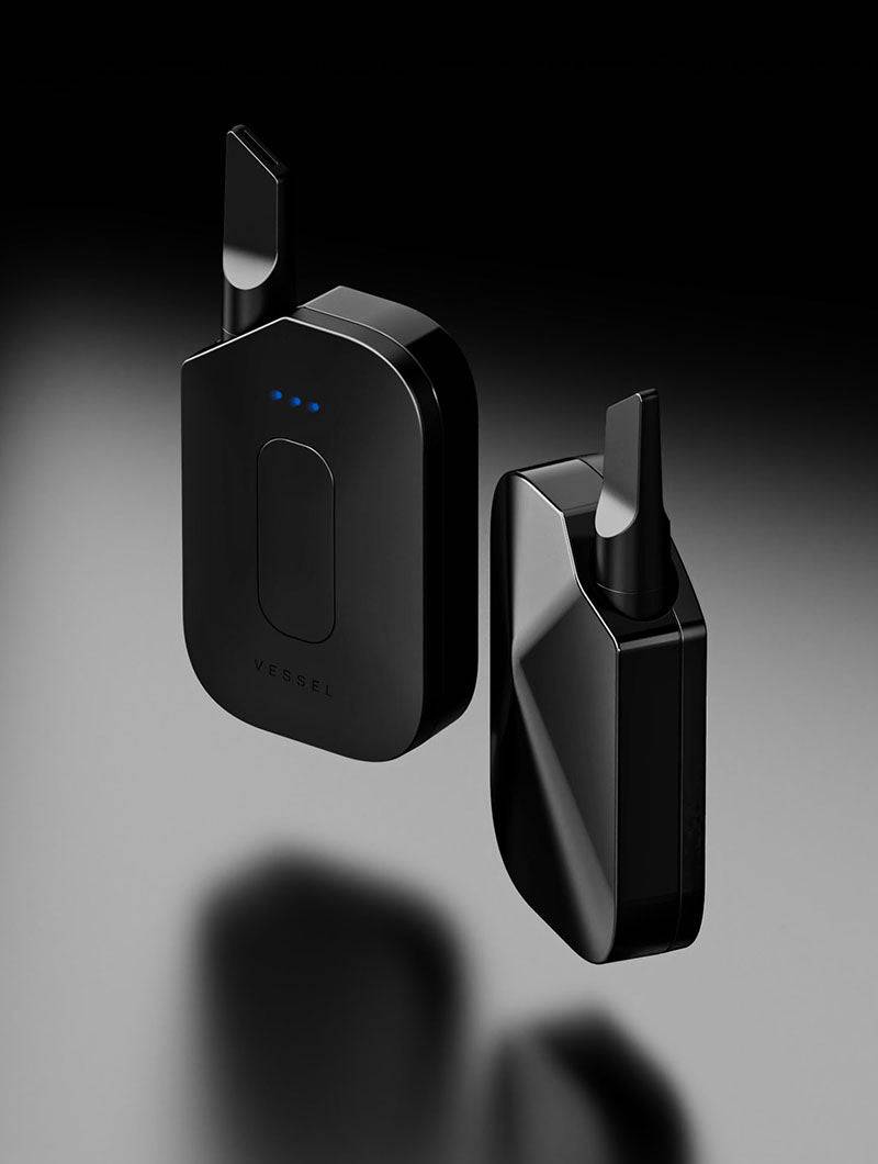 Vessel Compass Rise [Obsidian] 510 Battery - Discreet Smoker