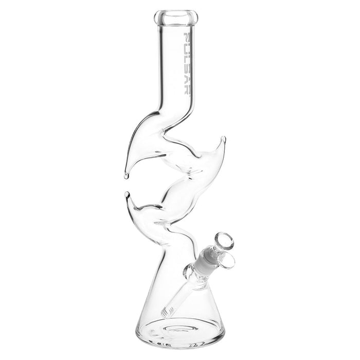 Pulsar Raptor Claw Glass Beaker Water Pipe | 15.5" | 14mm F, Clear