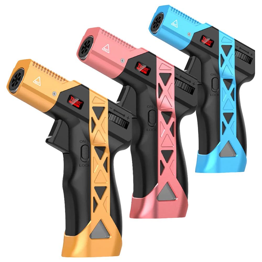 Yocan Red Delta Single Jet Torch Lighter | 6.2" - Discreet Smoker