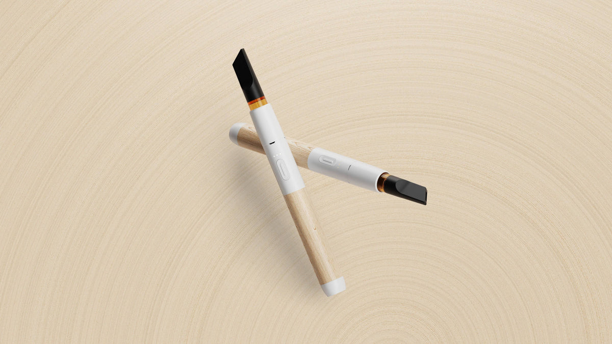 Vessel Wood 510 Battery [White/Beechwood] + - Discreet Smoker