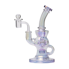 Human Grade 8.5" Swiss Incycler Glass Rig Recycler Water Pipe - Discreet Smoker