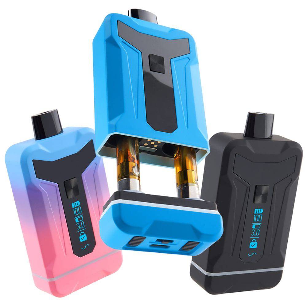 Ooze Duet Dual Cart Variable Voltage 510 Vape Battery | 650mAh - Discreet Smoker