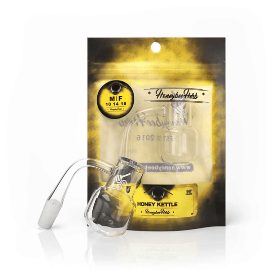 HONEY KETTLE QUARTZ BANGER - 90° DEGREE | YL - Discreet Smoker