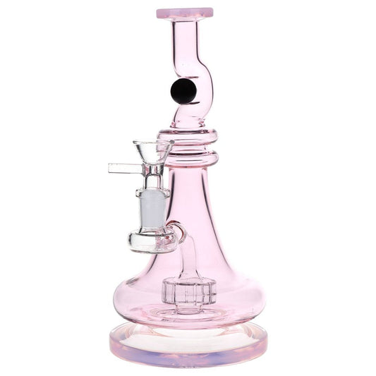 Enchanted Tower Glass Water Pipe - 8.75" / 14mm F - Discreet Smoker