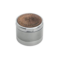 Stache Products Wood Lid Grynder | 3pc | 2.5" - Discreet Smoker