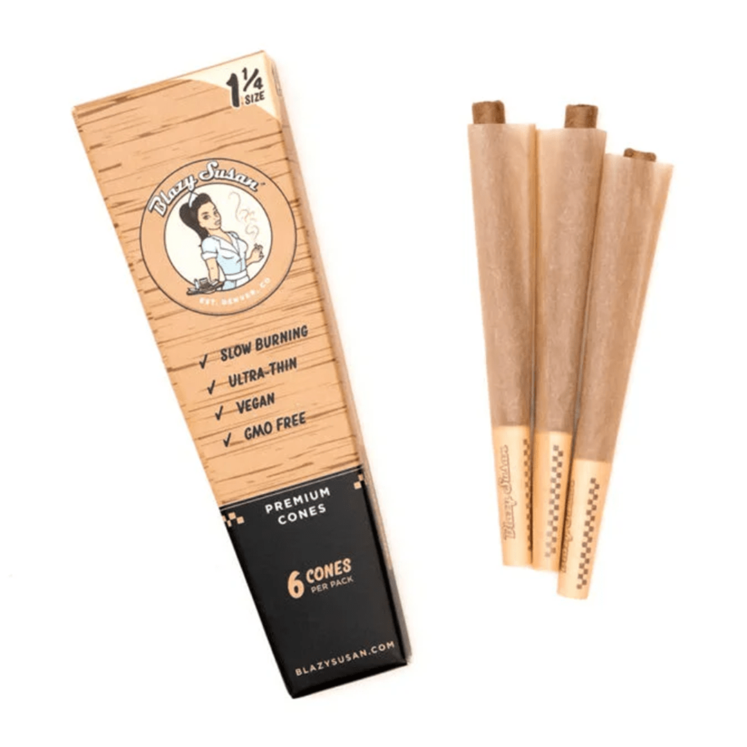 Blazy Susan Unbleached Paper Cones