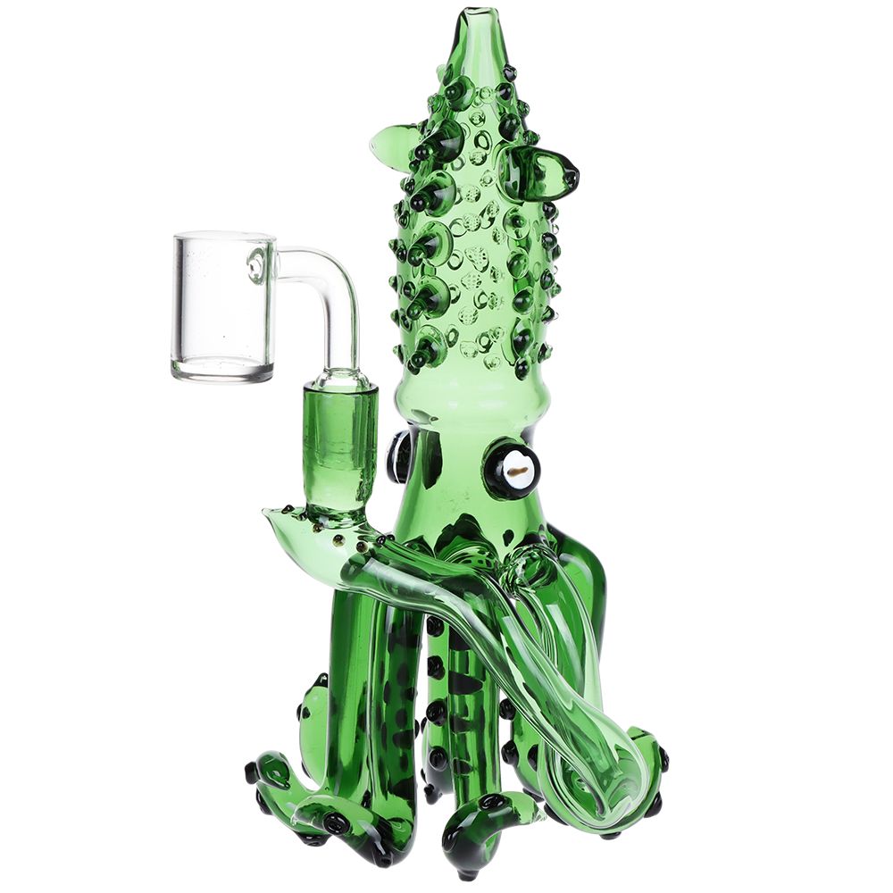 Spiny Squid Glass Dab Rig - 9" / 14mm F - Discreet Smoker