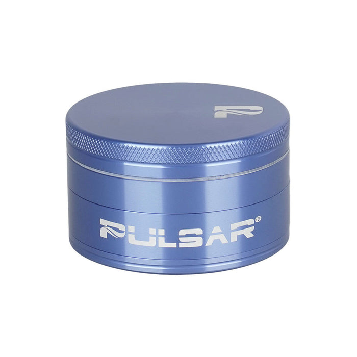 Pulsar Solid Top Aluminum Grinder-GR760- 4pc / 2.5", Blue