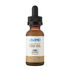 Broad Spectrum CBD Oil Tincture Drops - Natural Flavor (750MG - 7500MG) - Discreet Smoker