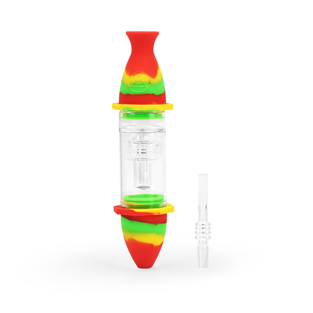Ritual - 7'' Silicone Deluxe Nectar Collector - Rasta - Discreet Smoker