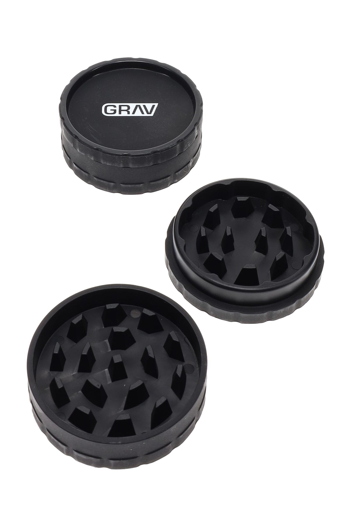 GRAV 2.5" Hemp Plastic 2-Piece Grinder - Discreet Smoker