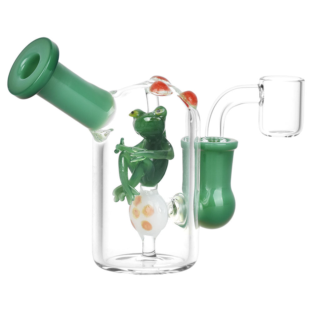 Fun Guy Frog Mini Dab Rig - 4.25" / 14mm F - Discreet Smoker