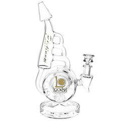 Lookah Glass Horn Recycler Water Pipe | 10.5" | 14mm F - Discreet Smoker