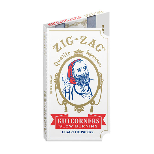 Zig Zag Cut Corner Rolling Papers - Discreet Smoker
