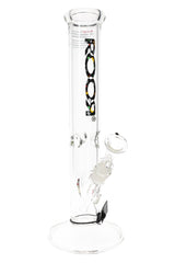 ROOR 14″ 50 mm Straight Tube Bong – Ice Pinch – 5 mm Thick - Discreet Smoker