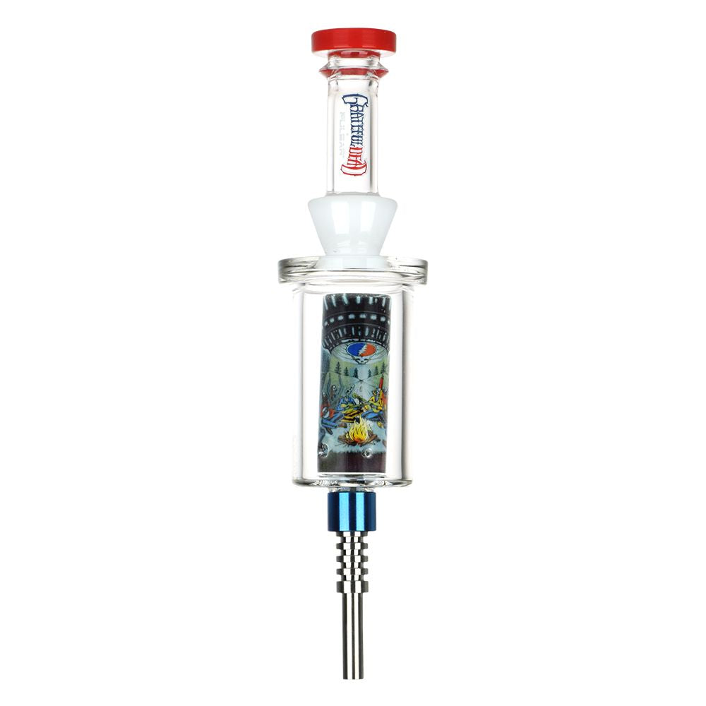 Grateful Dead x Pulsar Inside Print Vapor Vessel & SYF Dab Dish - 9.25" / UFO Jam - Discreet Smoker