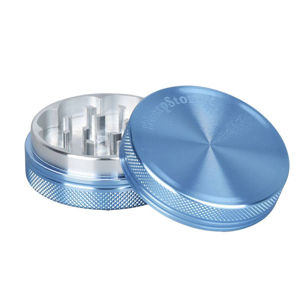 SharpStone Solid Top Metal Grinder | 2pc | 2.2" - Discreet Smoker
