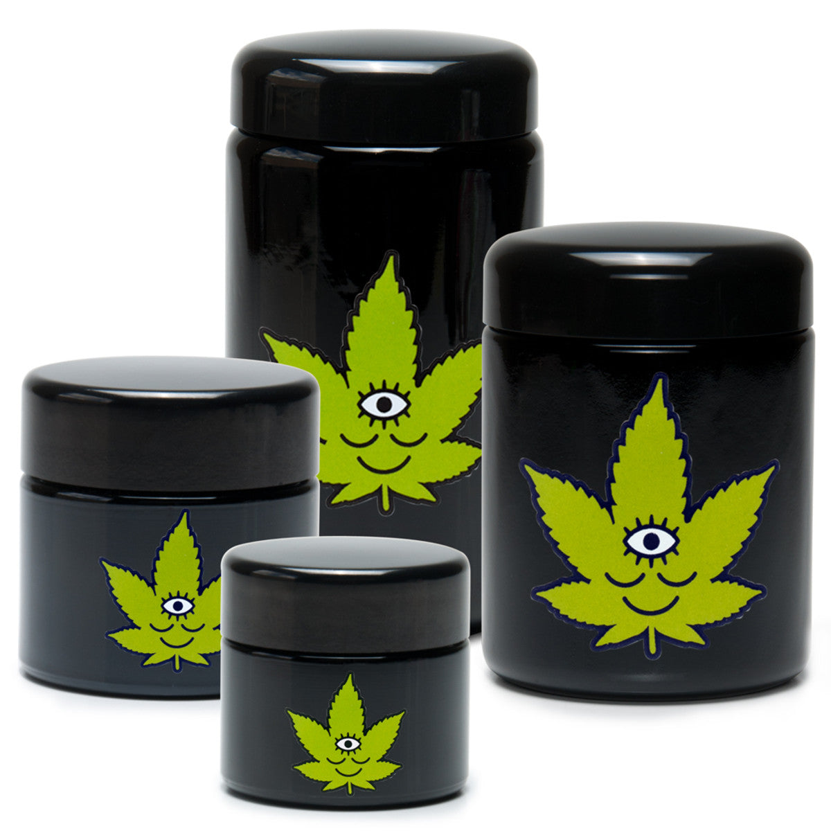 420 Science x Wokeface UV Screw Top Jar - Toke Face - Discreet Smoker